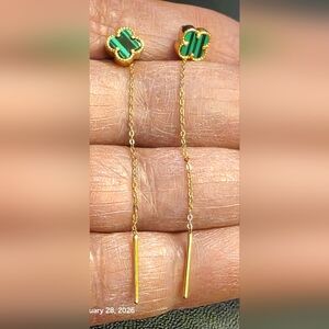 💕18k Clover Tictac earrings